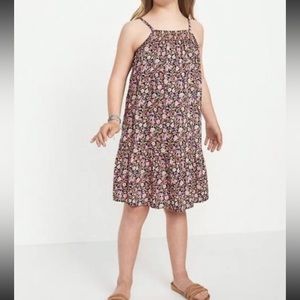 Old Navy Dress Jumpsuit  Girl Size 10-12 Floral Print Spring Summer 2pc Bundle